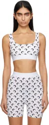Marine Serre Crescent Moon Pattern Sleeveless Top In Wh00 Optical White