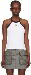 Marine Serre Ssense Exclusive White Tennis Court Tank Top