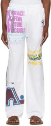 Marine Serre White Regenerated Graphic Sweatpants In Wh10 White