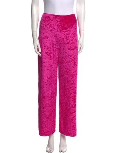 Pre-owned Marine Serre Wide Leg Pants In Pink