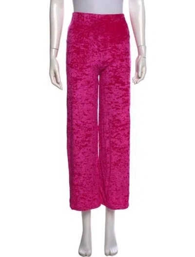 Pre-owned Marine Serre Wide Leg Pants In Pink