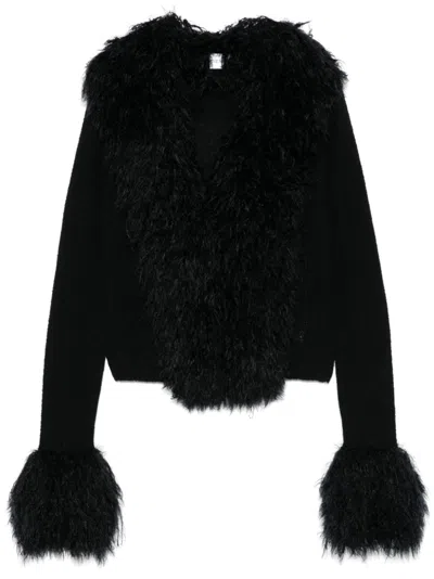Marine Serre Wild Sweater In Bk99 Black
