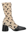 Marine Serre Regenerated Moongram-pattern 70mm Boots In Beige