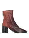 Marine Serre Airbrushed Crescent Moon-print Boots In Brown