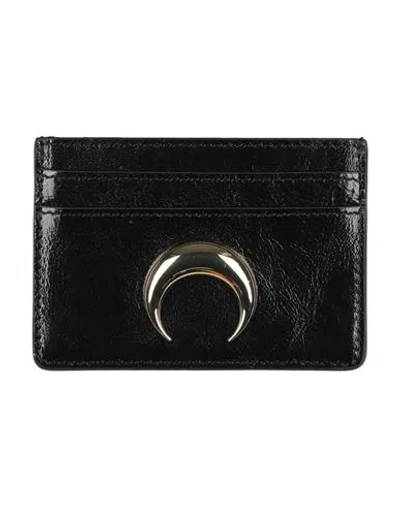 Marine Serre Woman Cardholder Black Size - Calfskin