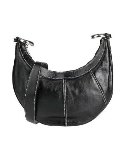 Marine Serre Woman Cross-body Bag Black Size - Calfskin