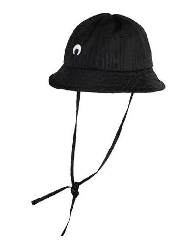 Marine Serre Woman Hat Black Size L Recycled Polyester, Viscose