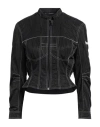 Marine Serre Techno Fabric Jacket In Black