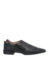 Marine Serre Woman Loafers Black Size 9 Leather In Black
