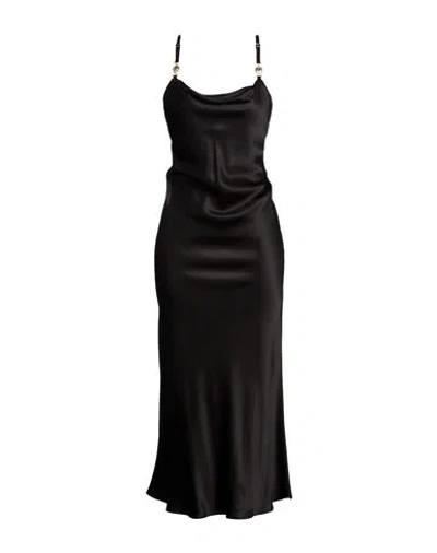 Marine Serre Woman Maxi Dress Black Size 8 Viscose