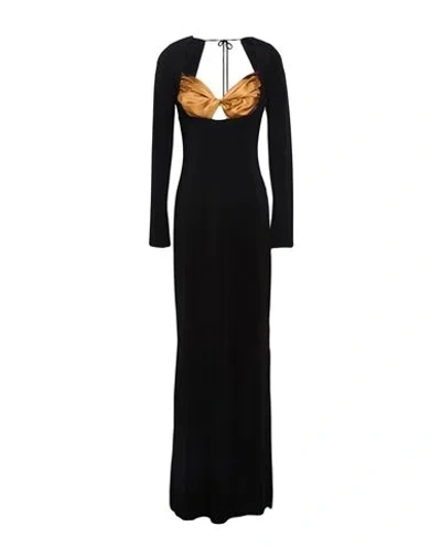 Marine Serre Woman Maxi Dress Black Size S Viscose, Elastane