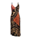 Marine Serre Ornament Jewelry-print Regenerated-silk Dress In Black