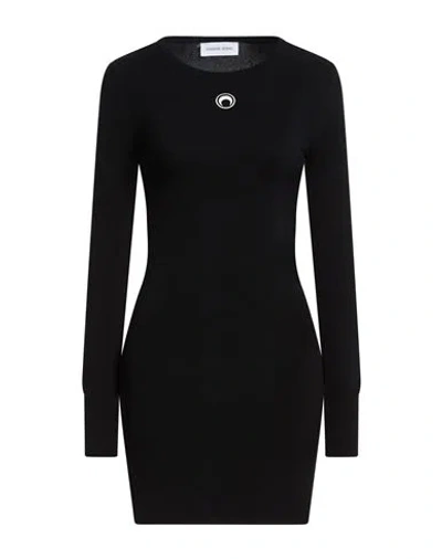 Marine Serre Woman Mini Dress Black Size S Viscose, Elastane