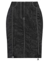 Marine Serre Woman Mini Skirt Black Size 8 Polyester In Black