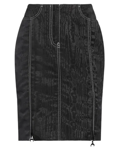 Marine Serre Woman Mini Skirt Black Size 8 Polyester