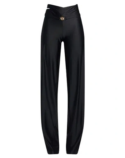 Marine Serre Woman Pants Black Size M Polyamide, Elastane