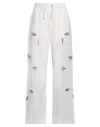Marine Serre Woman Pants White Size L Cotton In White