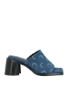 Marine Serre Women's Serre Heeled Mules In Blue