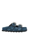 Marine Serre Moon Sandal In Blue