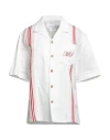 Marine Serre Woman Shirt White Size Xs Cotton In White