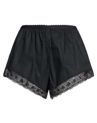 Marine Serre Woman Shorts & Bermuda Shorts Black Size 6 Cotton