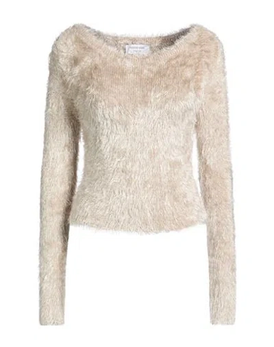 Marine Serre Woman Sweater Beige Size L Polyamide, Viscose, Polyester In Neutral