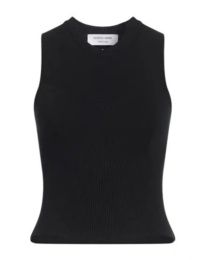 Marine Serre Woman Sweater Black Size L Viscose, Elastane