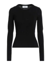 Marine Serre Woman Sweater Black Size M Viscose, Polyester In Black