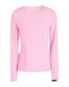 Marine Serre Woman T-shirt Pink Size M Polyamide, Elastane In Pink