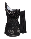 Marine Serre Woman Top Black Size L Polyester, Polyamide, Elastane In Black