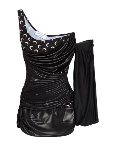 Marine Serre Woman Top Black Size L Polyester, Polyamide, Elastane