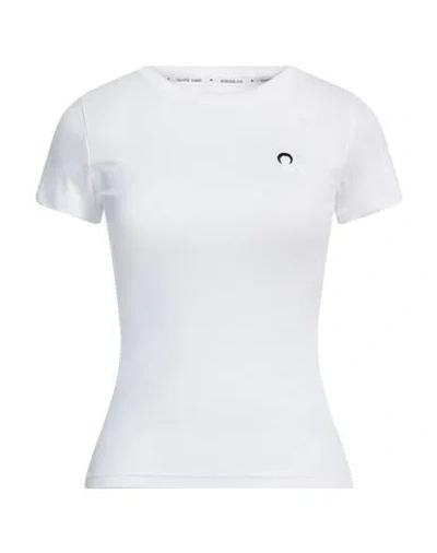 Marine Serre Woman T-shirt White Size Xxl Cotton