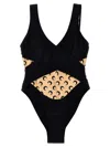 Marine Serre 'all Over Moon' One-piece Swimsuit