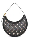 Marine Serre Women Black Moon Canvas Eclips Shoulder Bag