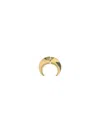 Marine Serre Regenerated Single Moon Earring In Gold