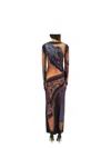 Marine Serre Women's Draped Statue Long Dress