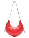 Marine Serre Eclips Leather Crossbody Bag In Red