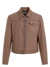 Marine Serre Embroidered Stretch Polyester Blend Jacket