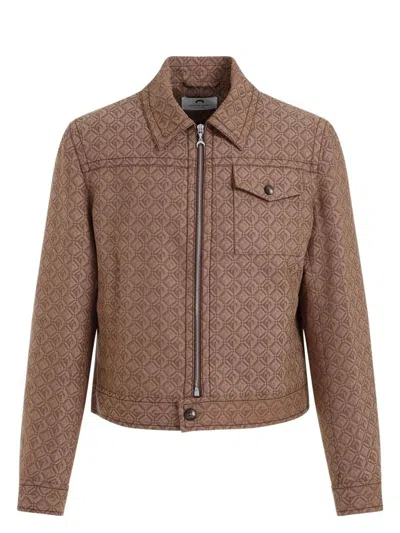 MARINE SERRE WOMEN'S EMBROIDERED STRETCH POLYESTER BLEND JACKET