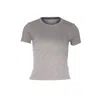 Marine Serre Women Faded Moon T-shirt In Gray