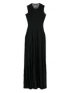 Marine Serre Jersey Tank Dress In Black
