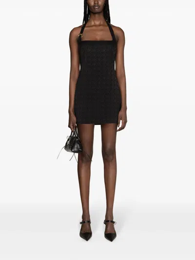 Marine Serre Moon Diamant Dress Women Black In Viscose