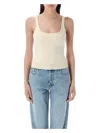 Marine Serre Moon Jacquard Knit Strap Top