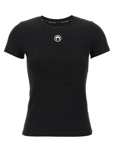 Marine Serre Women 'moon Logo' T-shirt In Black