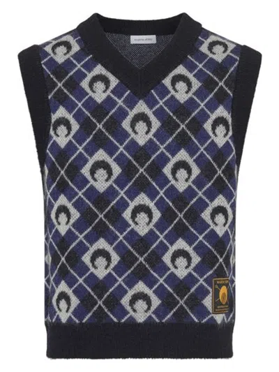 MARINE SERRE WOMEN'S MOON PRINTED SLEEVELESS KNIT