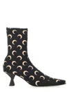 Marine Serre Moon Printed Jersey Ms Boots In Black