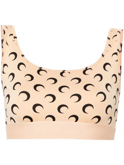 Marine Serre Women Moon Sport Bra In Multicolor