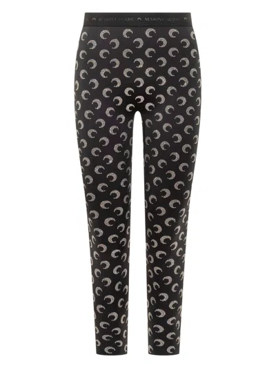 Marine Serre Women Moon Strass Leggings