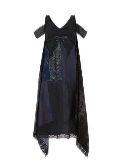 Marine Serre Women's Multicolor Silk Dress | Size Fr 38 | D181ss23wuwovse0001 Color 00