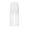 Marine Serre Women Regenerated Pants In White
